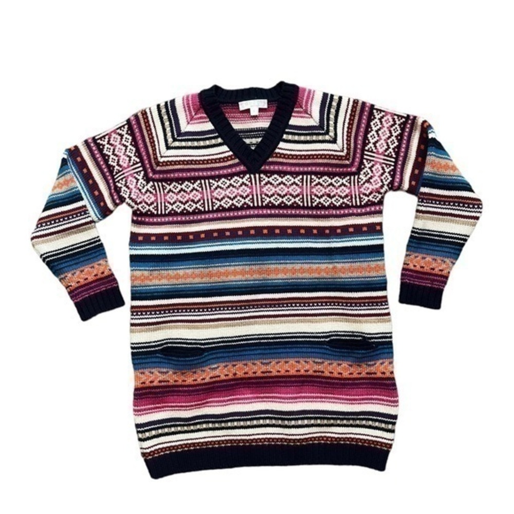 Gucci girls stripped long sleeve wool sweater size5.